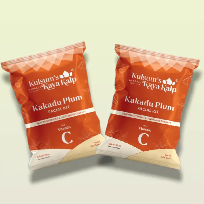 Kulsum's Kaya Kalp Kakadu Plum Vitamin C Facial Kit  Single Use 6-Step Facial Kit (Pack of 2) Image