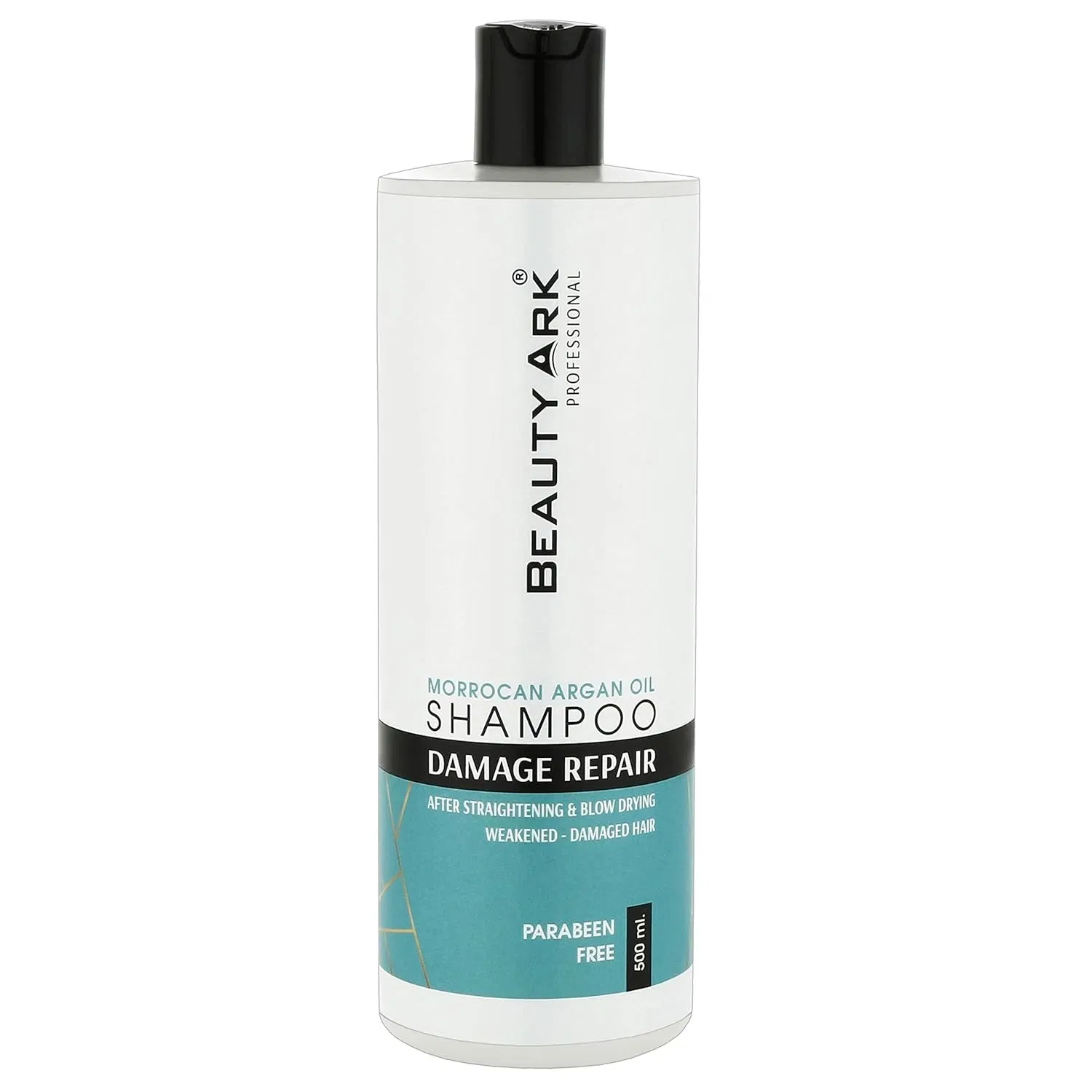 Beauty Ark Moroccan Argan Oil Damage Repair Shampoo – 500ml | Paraben-Free | Nourishing & Hydrating Formula Image