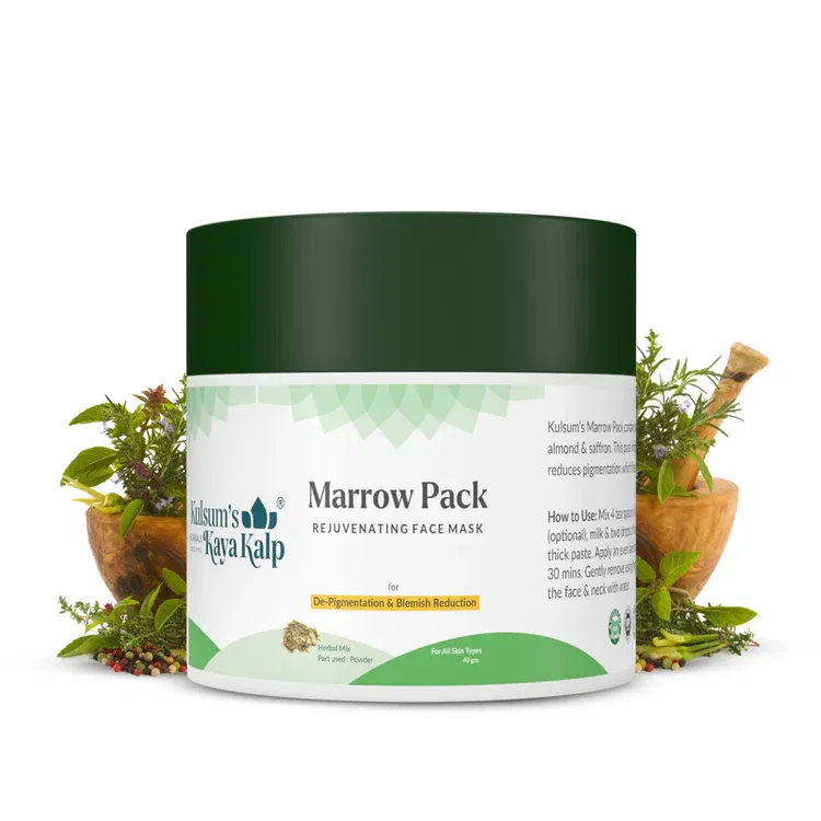 Kulsum's Kaya Kalp Marrow Pack for Pigmentation & Dark Spots, 40gm – Herbal Skin Corrector Image