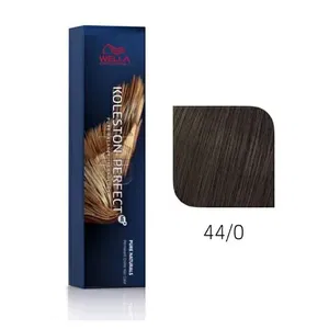 Wella Koleston Perfect 44/0 Medium Brown Hair Color – Pure Naturals, Intense Coverage, 60g Image