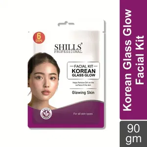 Shills Professional Korean Glass Glow 6-Step Facial Kit – Single Use for Instant Radiant Glow Image