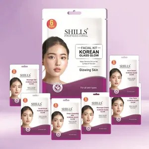 Shills Professional Korean Glass Glow 6-Step Facial Kit – Single Use for Instant Radiant Glow
