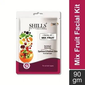 Shills Professional Mix Fruit 6-Step Facial Kit – Single Use for Spotless & Radiant Skin Image