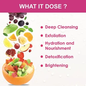 Shills Professional Mix Fruit 6-Step Facial Kit – Single Use for Spotless & Radiant Skin