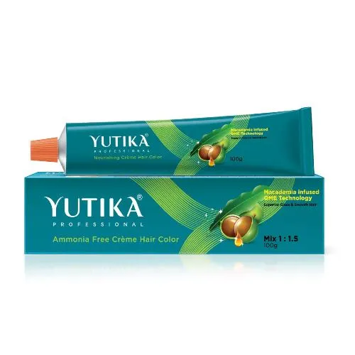 Yutika Professional Creme Hair Color - Darkest Brown 2.0, 100gm | Long-Lasting hair color Image