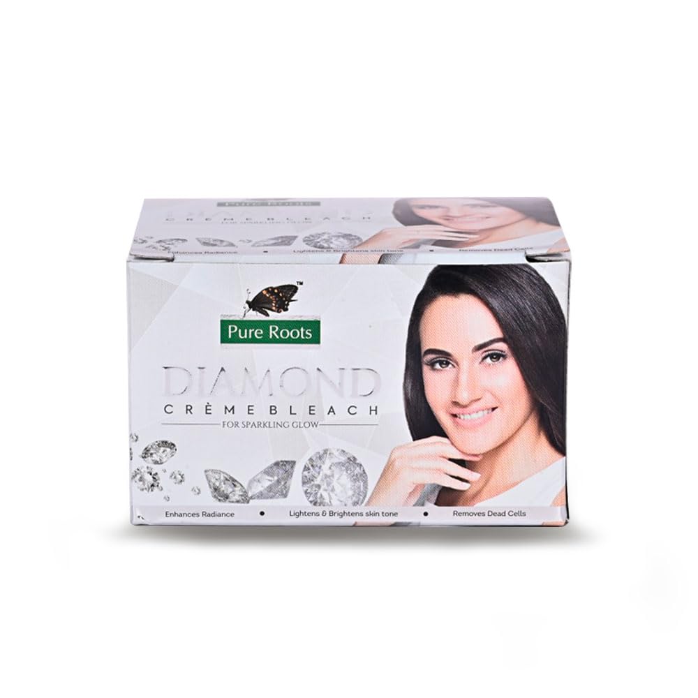 Pureroots Diamond Creme Bleach – 224 g Gentle for All type of Skin Image