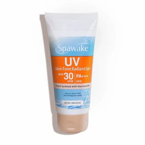 Spawake UV Skin-Tone Radiant Gel SPF 30/PA+++ – Lightweight Tinted Sunscreen with Niacinamide & Sea Minerals (45g) Image