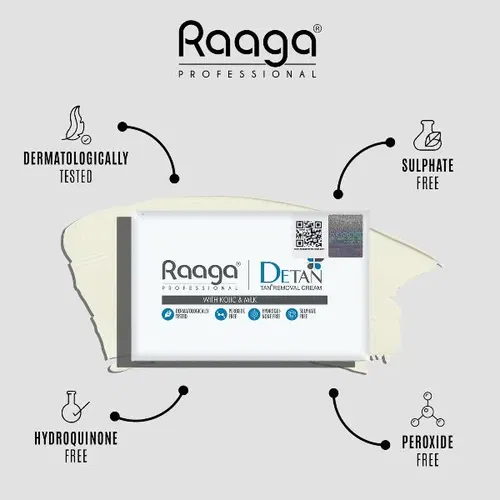 Raaga Professional De-Tan Tan Removal Cream 72g (12g x 6)