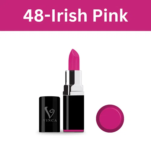 Vinca proshine lipstick, Irish Pink, Shade Number 48, 4.2gm Image