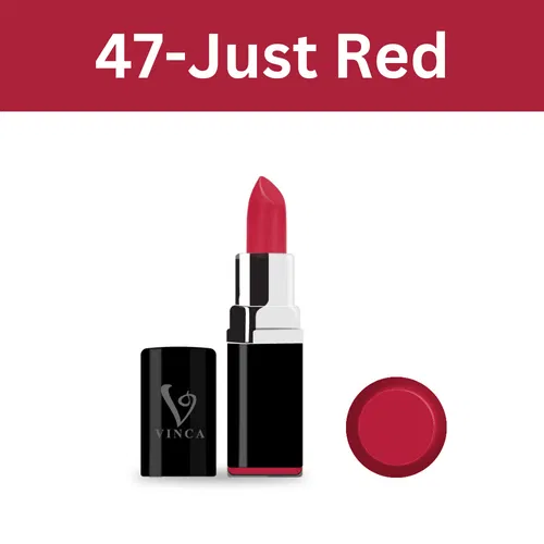 Vinca proshine lipstick, Just Red, Shade Number 47, 4.2gm Image