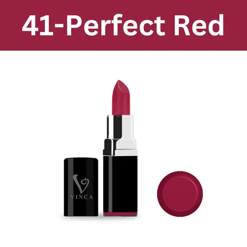 Vinca proshine lipstick, Perfect Red, Shade Number 41, 4.2gm Image