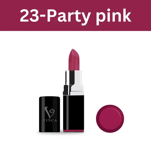 Vinca Proshine Lipstick - Party Pink (Shade No. 23, 4.2g) Image