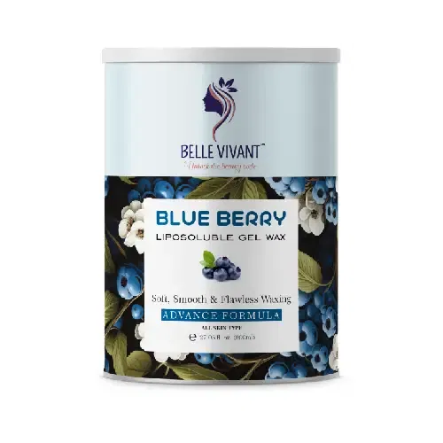 Belle Vivant Blueberry Liposoluble Gel Wax (800ml) – Gentle Hair Removal for Sensitive Skin | Smooth & Radiant Finish Image