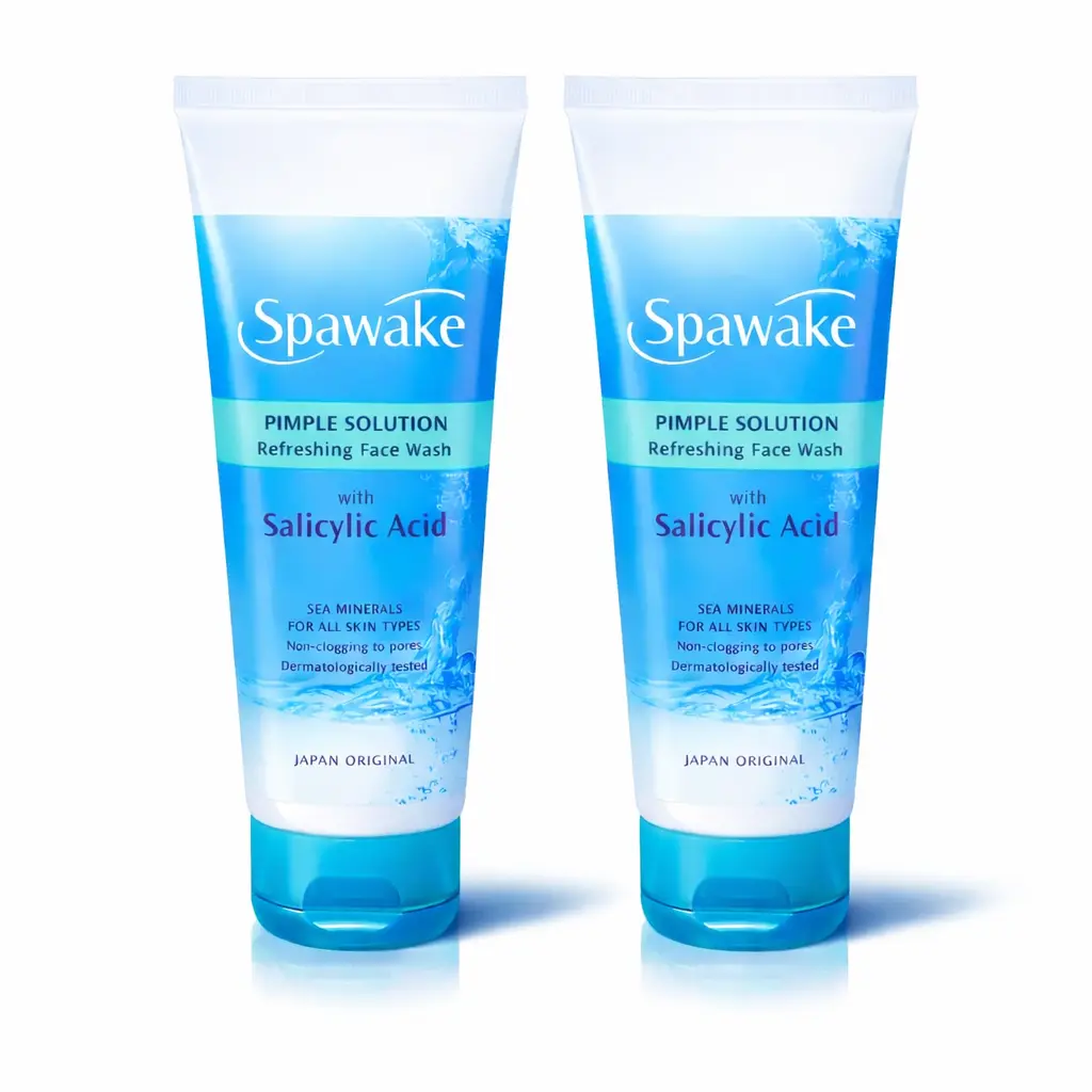 Spawake pimple solution refreshing face wash 100ml pack of 2  for Acne control Image