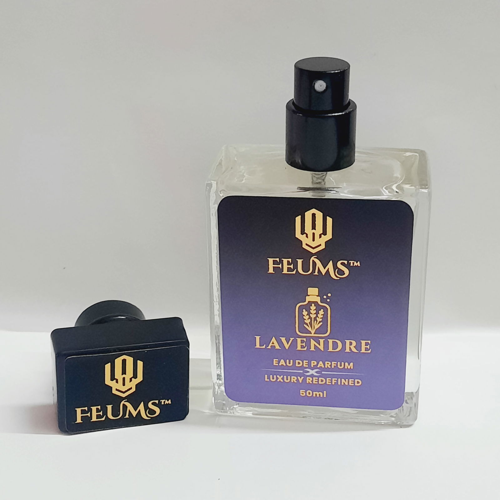  Feums Lavendre – Classic Serenity 50ml  With The Aura Flask Bottle. Image