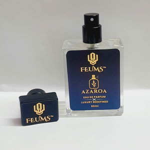 Feums Azaroa – Live Boldly 50ml  With The Aura Flask Bottle. Image