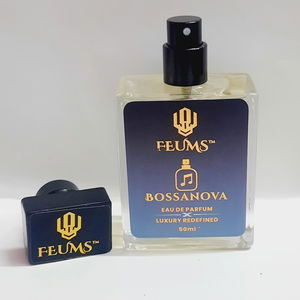 Feums Bossanova – Confidence in Every Spray  50ml With The Aura Flask Bottle. Image