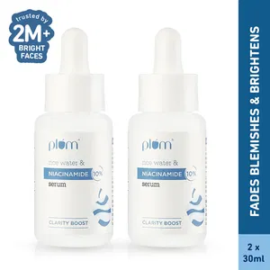 Plum 10% niacinamide face serum with rice water clarity boost fragrance 30 ml(combo pack of 2) Image