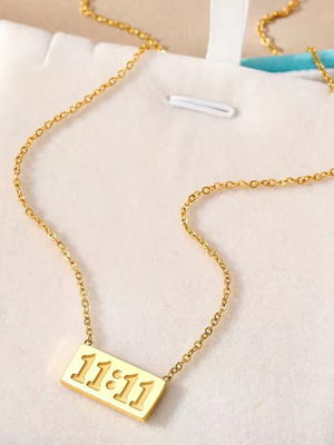 11:11 Angel Make a Wish Anti tarnish Pendant with Chain