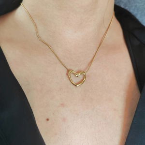 Heart Shape Pendant With Chain For Women | Anti Tarnish 