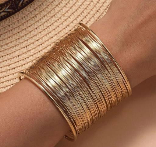 Wire Layered Cuff Kada Image