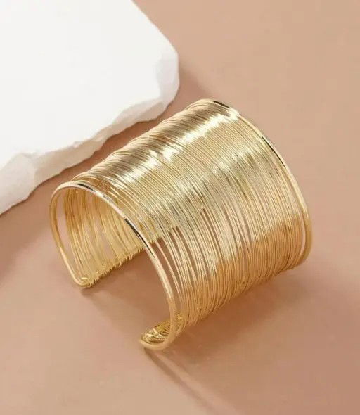 Wire Layered Cuff Kada