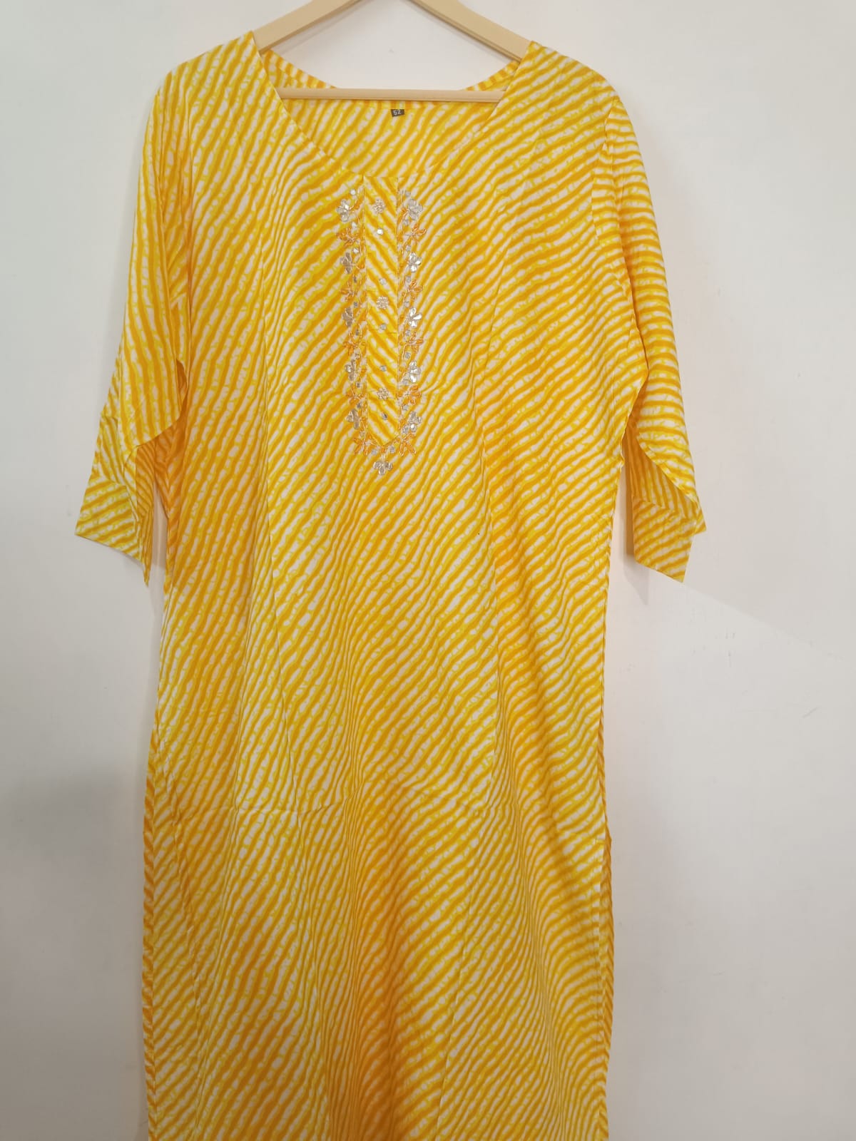 LEHARIYA SINGLE KURTI  BIG SIZE  Image