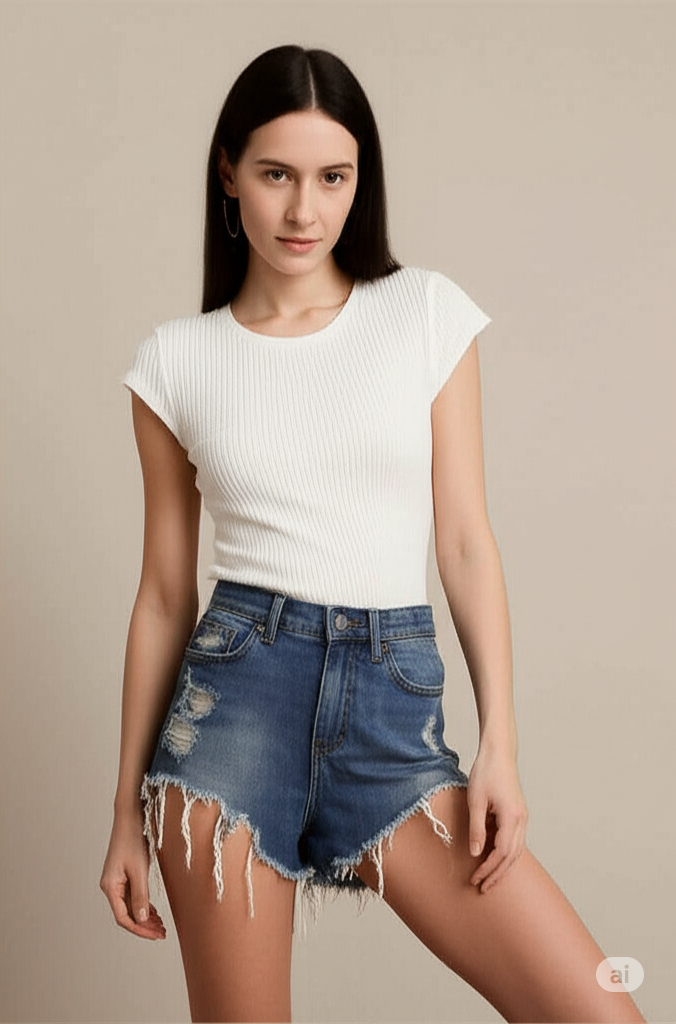 Denim Shorts Image