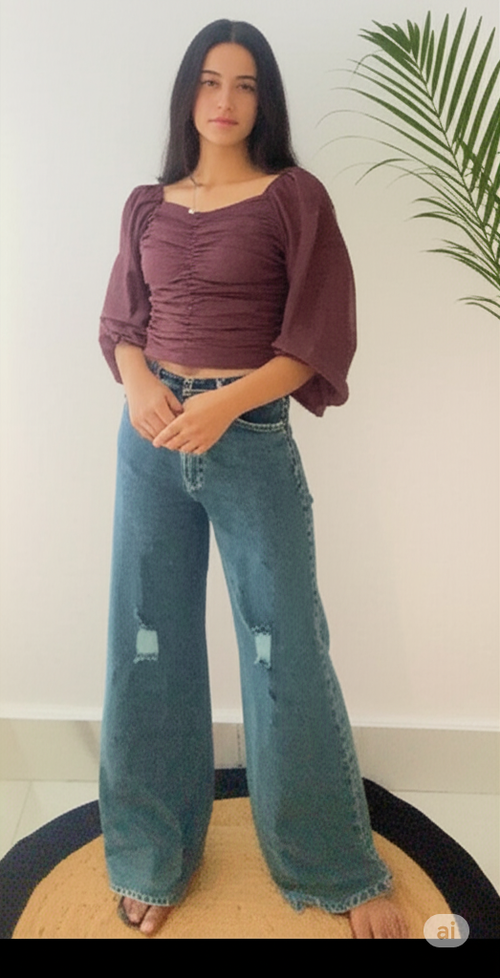 Blue Denim Jeans Image