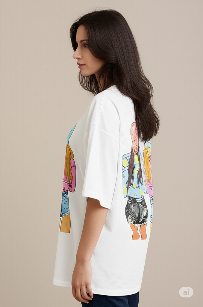 Girls Free Size Tshirt Image