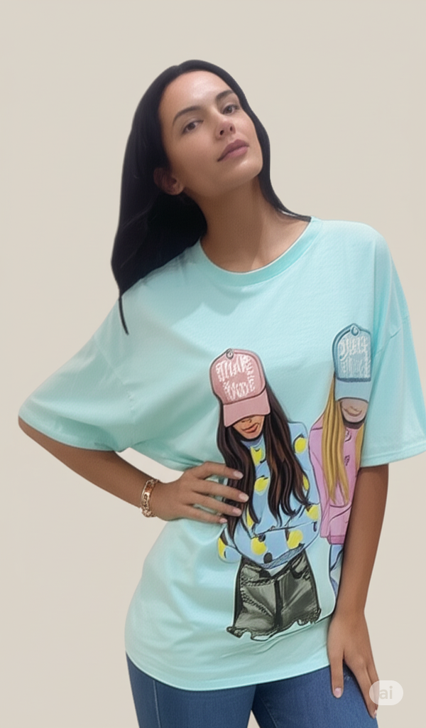 Girls Free Size Tshirt Image