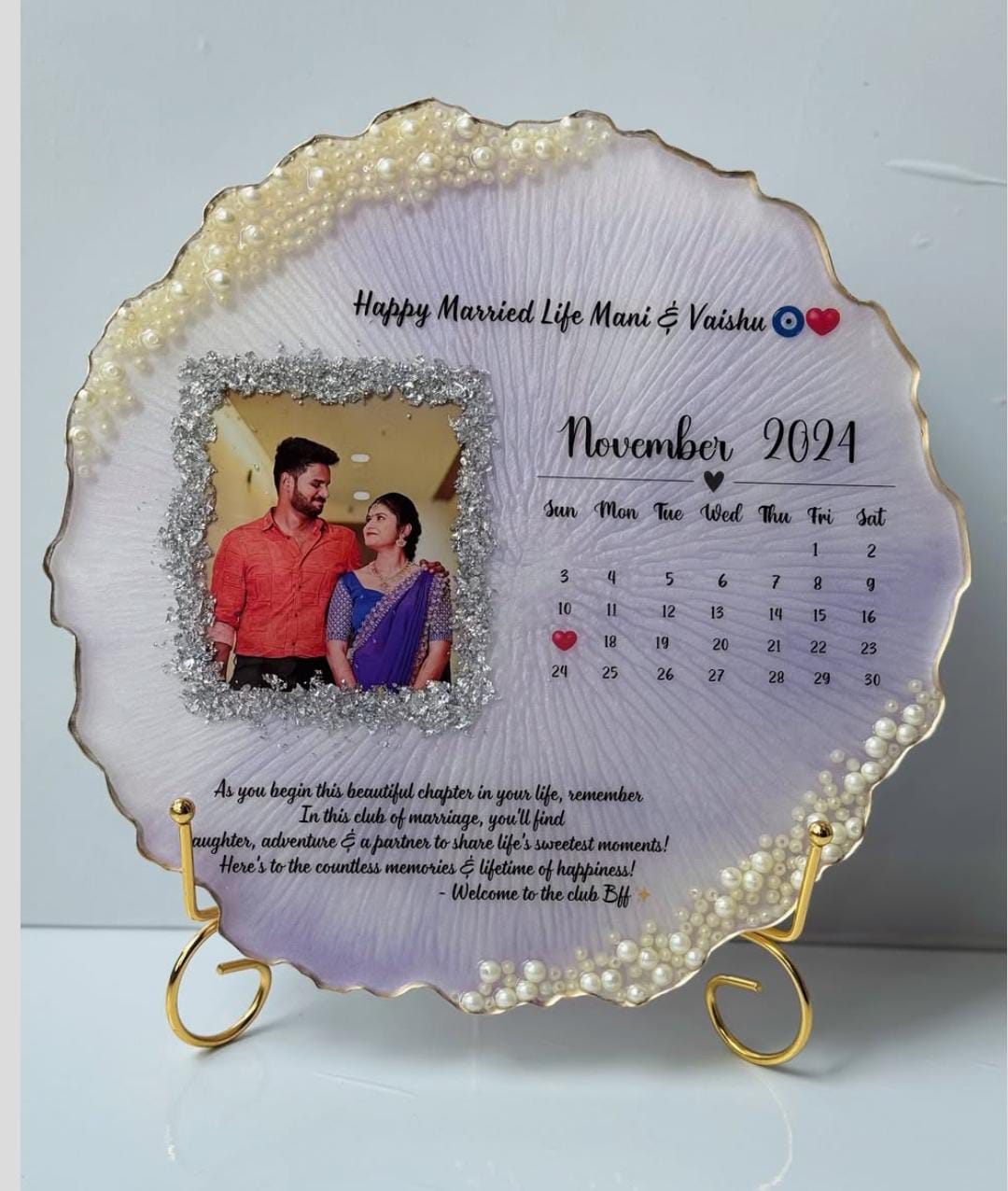 HeartStrings Anniversary Resin Art #028 Image
