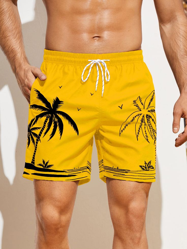 Men's  Printed Slim Relax able Shorts #SH00018 Image