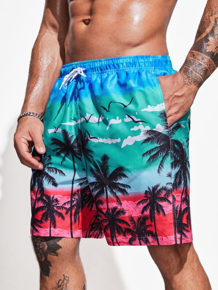Men's  Printed Slim Relax able Shorts #SH00025 Image