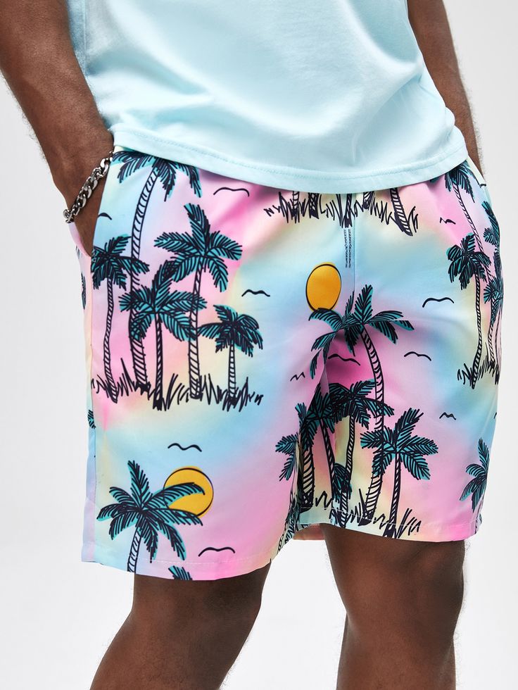 Men's  Printed Slim Relax able Shorts #SH00026 Image