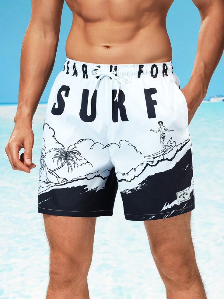 Men's  Printed Slim Relax able Shorts #SH00028 Image