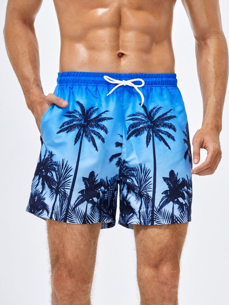 Men's  Printed Slim Comfortable Shorts #SH00042 Image