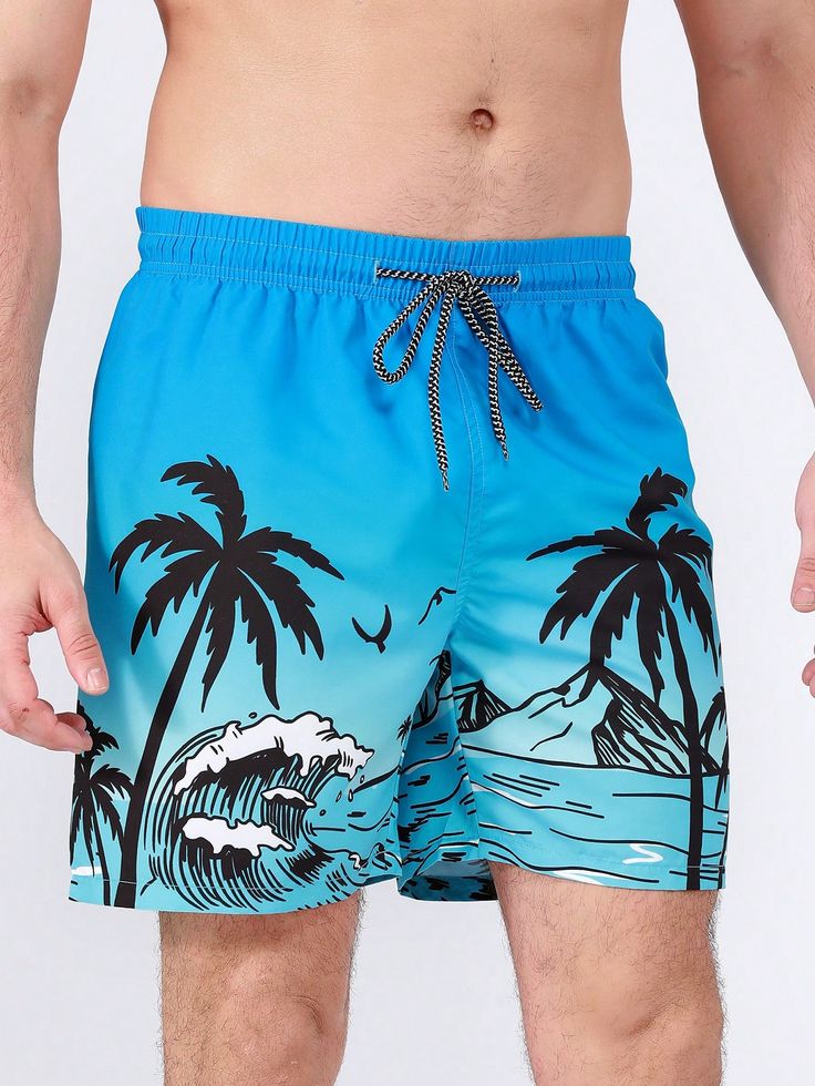 Men's  Printed Slim Comfortable Shorts #SH00045 Image