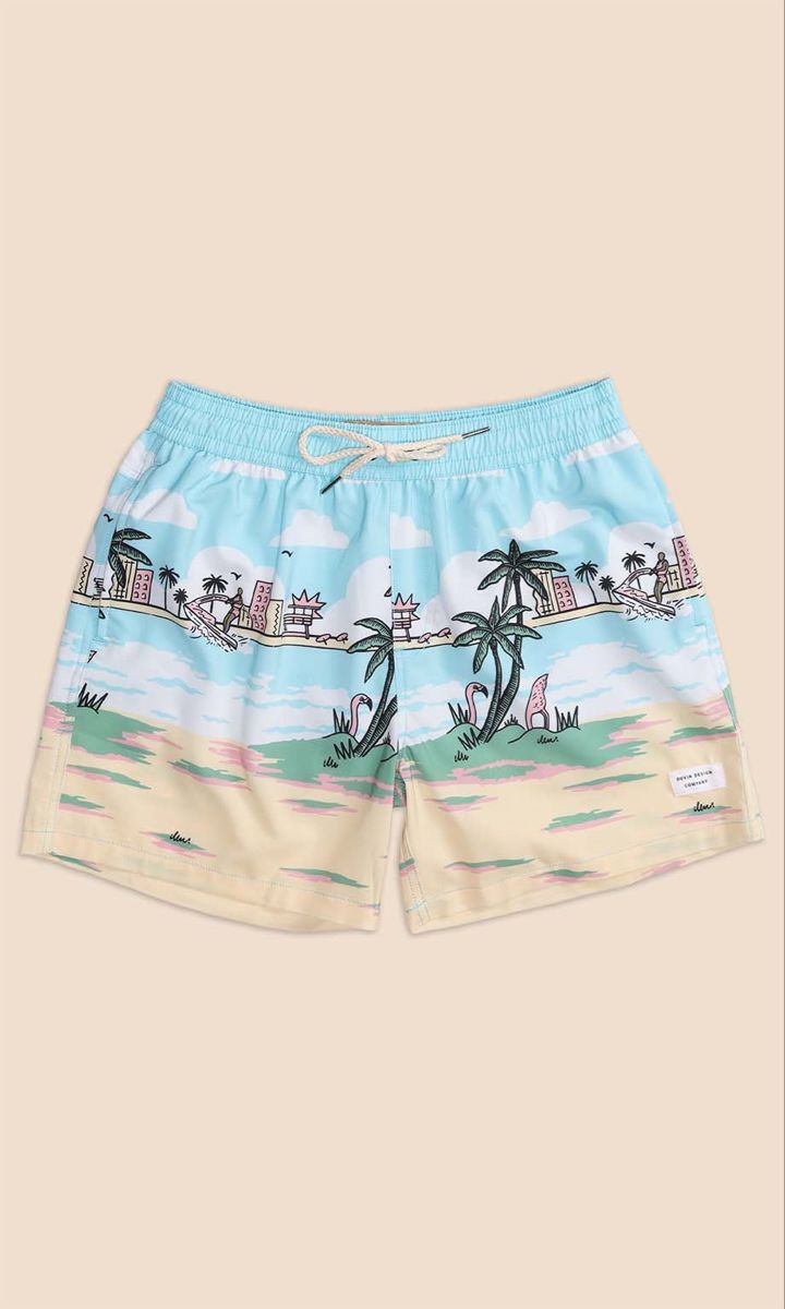 Men's  Printed Slim Comfortable Shorts #SH00058 Image