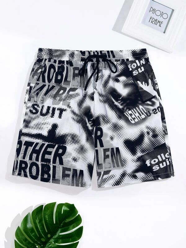 Men's  Printed Slim Comfortable Shorts #SH00073 Image