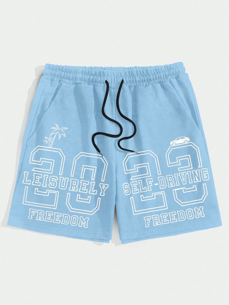 Men's  Printed Slim Comfortable Shorts #SH00092 Image