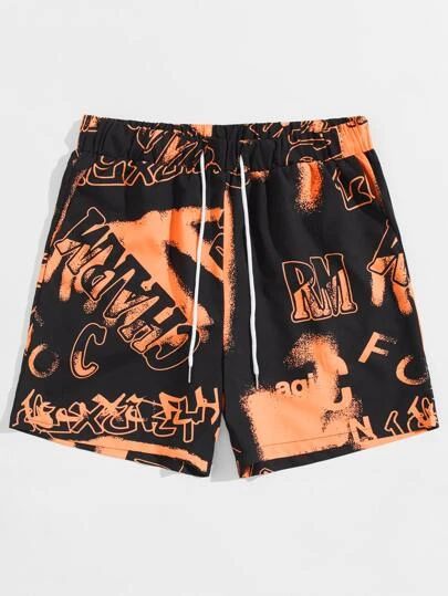  A Men's  Printed Slim Comfortable Shorts #SH00095 Image