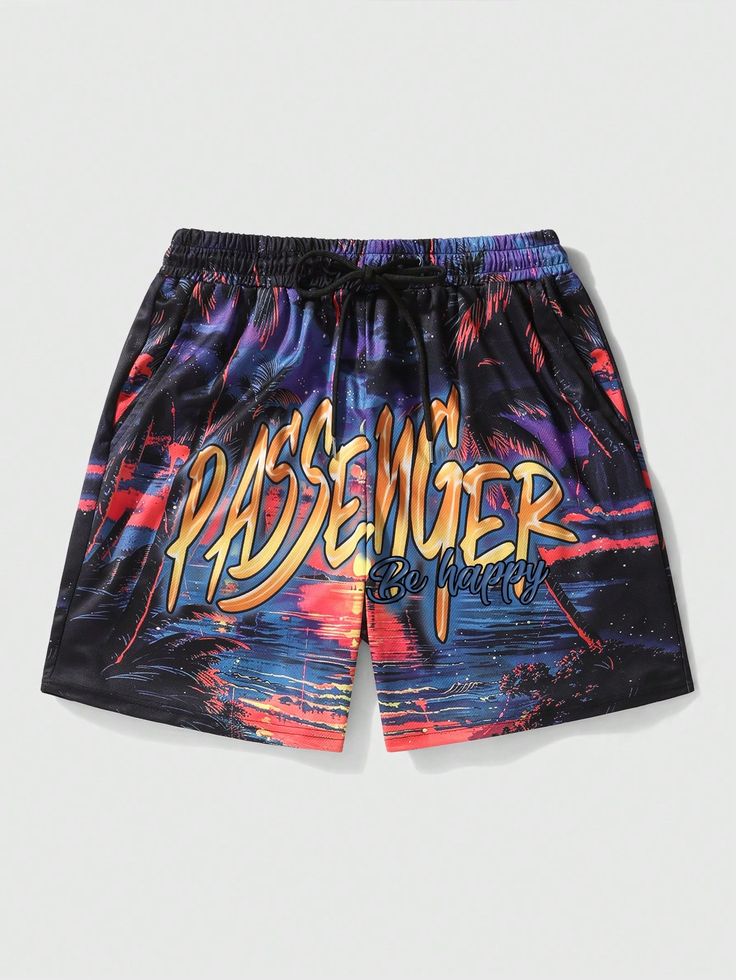 Men's  Printed Slim Comfortable Shorts #SH00096 Image
